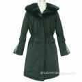 Women's winter coat with fur trims, nick coat